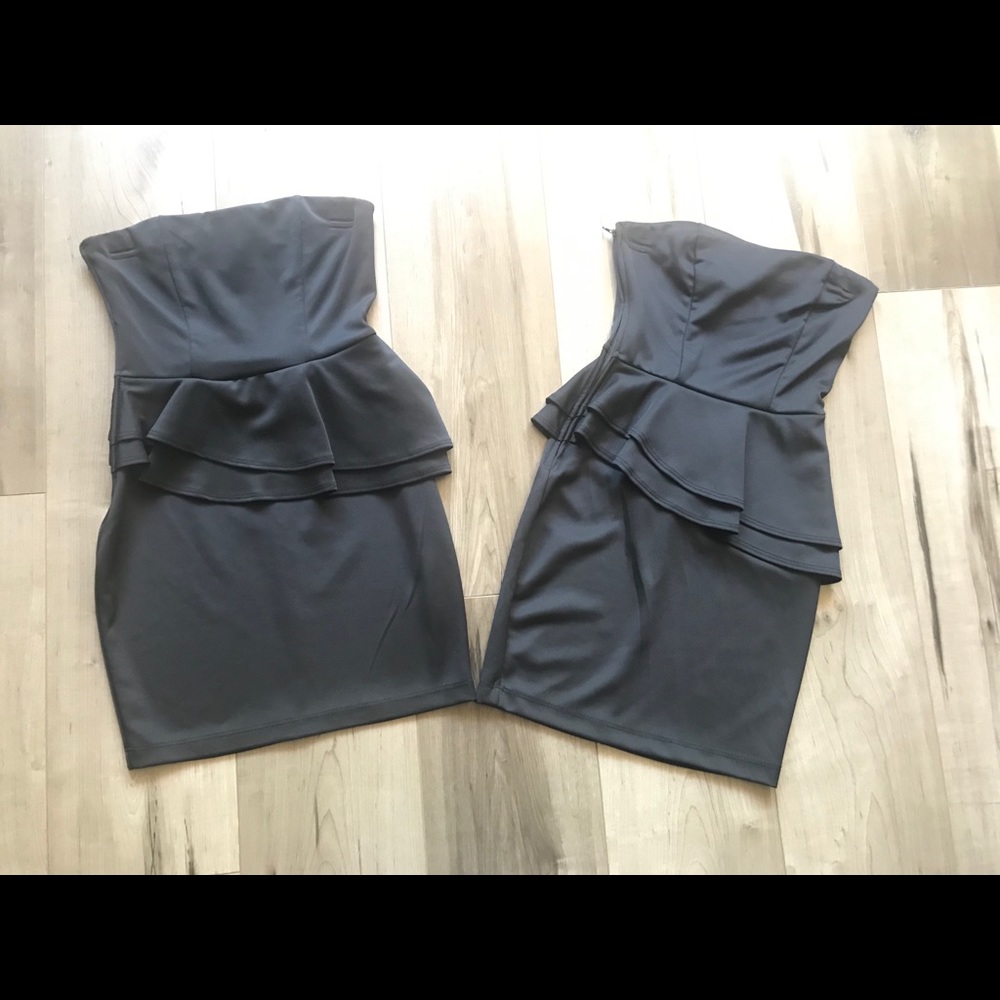 2 strapless wet seal body con dresses